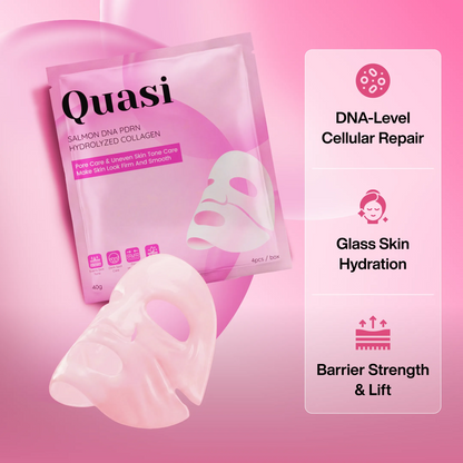 Salmon PDRN Collagen Mask – Korean Skin care Gel Face Mask for Hydration, Firming & Smoothing Skincare, Collagen Boost & Pore Care
